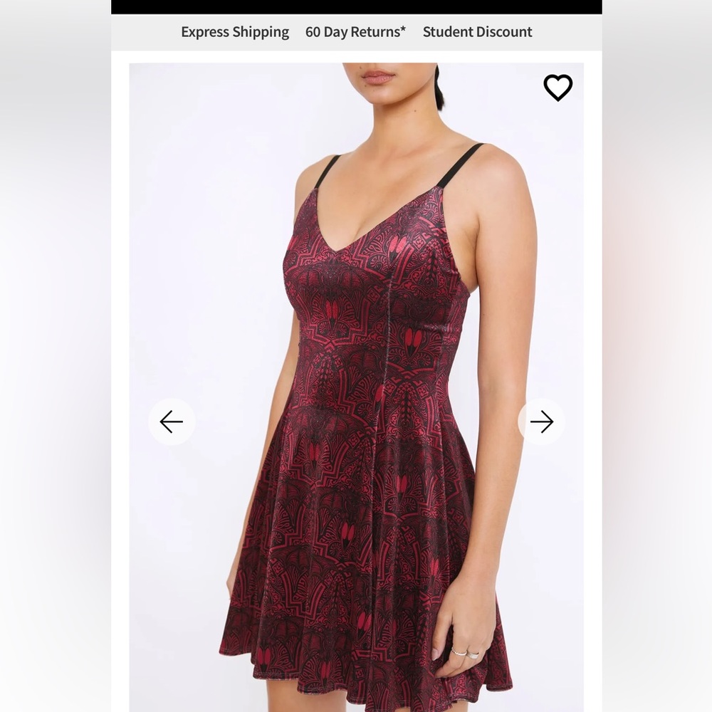 Blackmilk velvet cursed bats dress